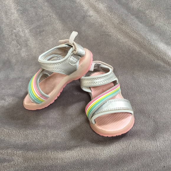 carter's rainbow light up sandals